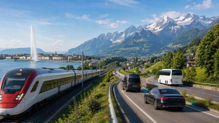How to reach the alps from geneva: transport options